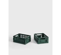 HAY Colour Crate Mini-Set of 2 men Home deco green in taglia:ONE SIZE