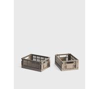 HAY Colour Crate Mini-Set of 2 men Home deco grey in taglia:ONE SIZE