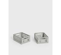 HAY Colour Crate Mini-Set of 2 men Home deco grey in taglia:ONE SIZE