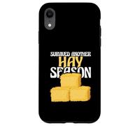 Hay Farming Funny Hay Farmer è sopravvissuto a un"altra stagione del fieno Custodia per iPhone XR