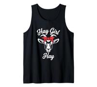Hay Girl Hay Funny Goat Lover per Ragazze Canotta