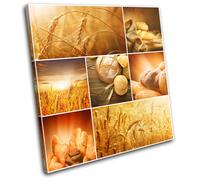 Hay Kitchen Field Food Harvest Bread Baking Canvas Art Picture Print Photo Wall