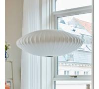 HAY Lampada a sospensione Nelson Saucer Bubble L, Ø 89 cm, bianco Hay