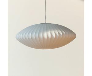 HAY Lampada a sospensione Nelson Saucer Bubble S, Ø 44,5 cm, bianca Hay