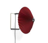 HAY Matin Lampada da parete LED, rosso scuro - ø30 cm