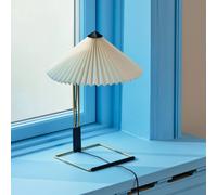 HAY Matin 300 Lampada da tavolo LED plissettata, bianco Hay