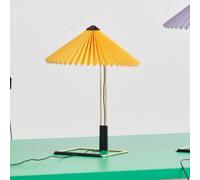 HAY Matin 300 Lampada da tavolo LED plissettata, giallo Hay