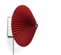 HAY Matin Lampada da parete LED, rosso scuro - ø38 cm