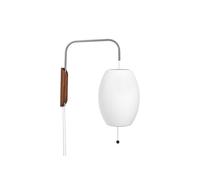 HAY Nelson Cigar Lampada da Parete Piccola Off-White con Cavo