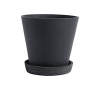 HAY Vaso per piante con sottovaso in polystone, altezza 13,5 cm/14 cm