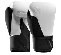 Hayabusa Guanti da boxe T360 - Rivoluzionaria ergonomia della mano | Supporto da polso potenziatore | Chiusura a cinghia singola o doppia | Allenamento, Sparring, borsa pesante, bianco/nero, 16 once