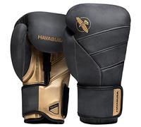 Hayabusa T3 LX Guantoni da Boxe in Pelle - Nero/Oro, 12oz