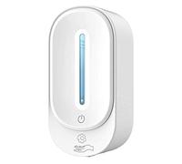 HAYAN - Dispenser automatico per disinfettante a parete, in schiuma, spray, gel, 350 ml, funzionamento a batteria, per casa e pubblica, colore: bianco