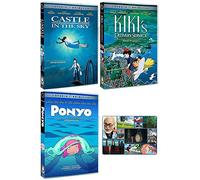 Hayao Miyazaki - Castle in the Sky / Kiki's Delivery Service / Ponyo - 3 DVD Studio Ghibli Classic Animated Movies