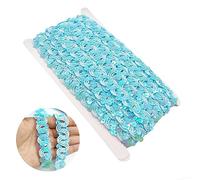 Hayaww 13 M × 15 Mm Paillette Nastro Trim Filo Di Paillettes Paillette Tessuto Nastro Nastro Con Paillettes Nastro Di Paillettes Per Il Mestiere Di Cucito Fai Da Te Vestiti Vestito Decorazione (blu)