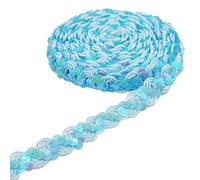 Hayaww 13m×15mm Paillette Nastro Trim Filo Di Paillettes Paillette Tessuto Nastro Nastro Con Paillettes Nastro Di Paillettes Per Il Mestiere Di Cucito Fai Da Te Vestiti Vestito Decorazione