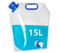 Hayaww 15 L Borsa Porta Acqua Pieghevole Contenitori Pieghevoli per Acqua Riutilizzabili Acqua Tanica con Rubinetto Tanica Acqua Campeggio Taniche Pieghevoli per Acqua Tanica dell'Acqua Trasportabile