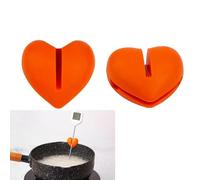 Hayaww 2 supporti per termometro, in silicone, con clip di temperatura, per pentole, clip di temperatura per pentole, termometro, supporto per misurazione del pizzico, utensile (B)