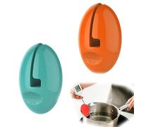 Hayaww 2 supporti per termometro, in silicone, con clip di temperatura, per pentole, clip di temperatura per pentole, termometro, supporto per misurazione del pizzico, strumento (A)