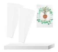 Hayaww 30 Pcs 31x4cm Accessori per Inviti di Nozze Fascia per Pancia in Pergamena Fascia per Invito Trasparente per 12.7x17.78cm e 10.16x15.24cm Buste per Cartoline per Inviti di Nozze (A)