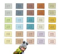 Hayaww 30 Pezzi In 15 Colori Cucire Cappello Etichetta Pelle Etichette In Pelle Fatta A Mano Pu Etichette Fatte A Mano Per I Vestiti,Borse, Jeans, Scarpe E Cappelli, Maglia Decorazione Fai Da Te
