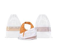 Hayden Hill Sacchetti di Polvere in Cotone Organico di Lusso per Borse - Confezione da 3 Piccole - Conservazione per Borse e Scarpe - Certificato Carbon Neutral