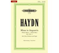 `Haydn, Joseph` Missa In Angustiis Hob Xxii 11 Nelson Ma Book NUOVO