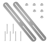 HAYGEM 2 Pezzi Cassetta Postale da Esterno Kit di Fissaggio in Acciaio Inox, Set di Montaggio con la Tecnica Della Spazzolatura, 36 x 24 mm Fissaggio per Cassette Postale su Recinzione