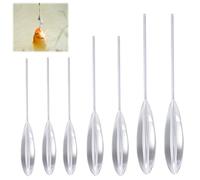 HAYGEM 7 Pezzi Bombarda Pesca Mare in Acrilico Trasparente, Bombarde da Pesca Trota Lago con Funzione Antigroviglio, Bombarda Semi Affondante per la Pesca in Mare, nei Laghi e nei Fiumi