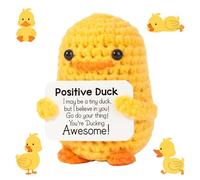 HAYGEM Anatra Positiva e Ottimista, Bambola di Anatra Fatta a Mano Usata Come Regalo per le Amiche, Mini Carina Bambola d'Anatra Lavorata a Maglia, Ideale per Decorazioni o Regali