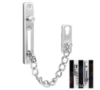 HAYGEM Serratura Porta Interna Argento, Chiavistello a Catena Acciaio Inox, Catena di Sicurezza Serratura con Catena per Porta, per Hotel, Case, Porte Interne, Finestre, Appartamenti