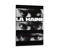 HAYGTRE La Haine - Poster artistico decorativo per la stanza, su tela, decorazione artistica da parete per camera da letto, 30 x 45 cm, con cornice
