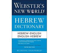 Hayim Baltsan Webster's New World Hebrew Dictionary (Tascabile)