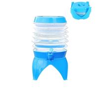 HayLEa Contenitore d'acqua pieghevole 2 in 1 da 5 l, con manico, secchio pieghevole con coperchio, dispenser con rubinetto, versatile e portatile, accessori da campeggio per camper