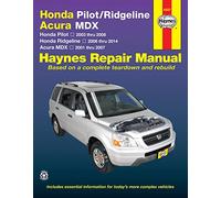 Haynes Honda Pilot/Ridgeline Acura MDX Repair Manual: Honda Pilot 2003 Through 2008, Honda Ridgeline 2006 Through 2014, Acura MDX 2001 Through 2007: 2001-14
