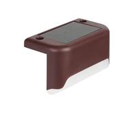 HAYUNCD Lampione Solare 10 luci solari da Esterno, Impermeabili, a LED, for ringhiere, Scale, gradini, recinzioni, Cortili, Patio e vialetti. per Cortile, Giardino, parcheggio(Brown Warm)