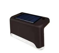 HAYUNCD Lampione Solare 10 luci solari da Esterno, Impermeabili, a LED, for ringhiere, Scale, gradini, recinzioni, Cortili, Patio e vialetti. per Cortile, Giardino, parcheggio(Black White)