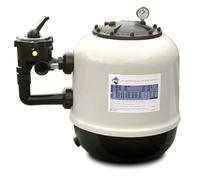 Hayward Filtre à Sable Polyester PID 10m3/h Side | Cuve en polyester renforcé fibres de verre garantit une haute résistance à la pression et une excellente filtration.