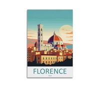 HAYZE City Travel Poster Firenze Italia su tela decorativa da parete e arte poster pittura 40 x 60 cm