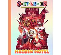 Haz-bin's Hotel Sketchbook: A Blank Paper Composition Notebook | Thick 100 Pages For Writing And Note | Great Gifts For Adults, Boys And Girls