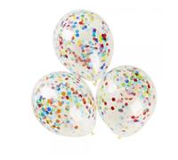 Haza 437134 Confetti Ballonnen Kleur, 5st