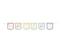 Haza Original Pendulum Santa Claus Coloured Paper 4 Metres White