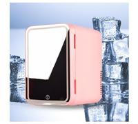 HAZARA Beauty Makeup Skincare Frigo, 8L,Con Specchio Cosmetico Led Beauty Frigo, Raffreddamento E Riscaldamento,12v/220v Mini Frigo Da Camera, Adatto Per Conservare Cosmetici,Pink