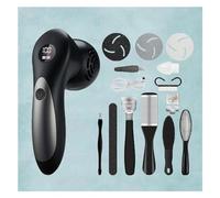 HAZARA Tagliacalli Piedi Professionale Aspirazione Trucioli Automatica , Tagliacalli Piedi Display A LED, Impermeabile , Foot Grinder Duroni Piedi Rimozione,Black