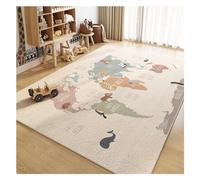 HAZARA Tappeto Astronauta Spazio Esterno, Tappeto da Gioco per Camera da Letto Mappa Astronauta Pianeta Spazio Tappeto Quadrato a Tema Area Giochi Tappeto da Gioco Antiscivolo(B,120x200cm/47x79in)