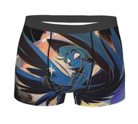 Hazbin Hotel Biancheria intima da uomo Alastor //Angel Dust Anime Reversible Stampato Boxer Uomo Natale Compleanno Collezione Regalo, Tipo 5, M