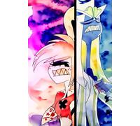 Hazbin Hotel Cherrisnake Cherrysnake Snakebomb Sir Pentious Cherry Bomb Cherri Bomb 120 pages notebook in the style of Hazbin Hotel S2: FANBOOK ... notepad sketchbook book helluva boss HH HB