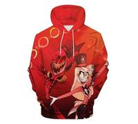 Hazbin Hotel, felpa con cappuccio a maniche lunghe con stampa 3D di Alastor/Angel Dust/Charlie, stile cartone animato, sport, streetwear, per uomo e donna, Tipo 17, M