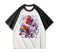 Hazbin Hotel, maglietta a maniche corte a maniche corte con Alastor/Angel Dust/Vaggie/Charlie Morningstar, Tipo 6., 3XL