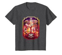 Hazbin Hotel - Poster Maglietta, Bambini, Grigio Scuro, 4 Anni